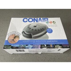 NEW Conair SU1W Sound Therapy White Noise Machine w Timer 10 Sounds Power Supply